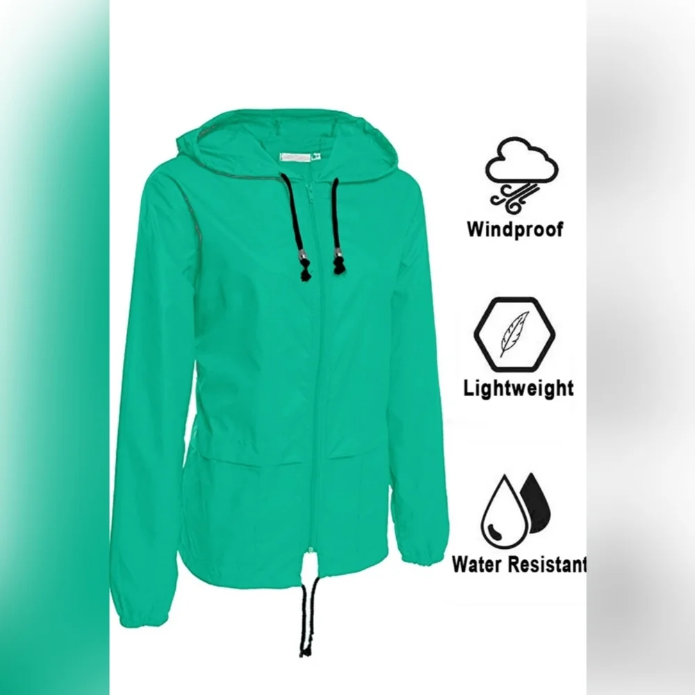 ❄ Raincoat Women Lightweight Waterproof Rain Jackets  - Picture 2 of 5